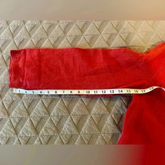 J. Jill Women’s Linen Desert Coral 4 Button Casual Blazer SZ S - Picture 6 of 6